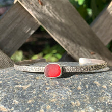 Load image into Gallery viewer, Red Square Mini Cuff