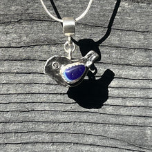 Load image into Gallery viewer, UV Blue and White Bird Pendant