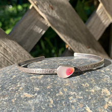 Load image into Gallery viewer, Rose and Clear Teardrop Mini Cuff
