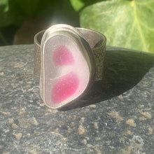Load image into Gallery viewer, Fuchsia and Clear Davenport Ring Size 10