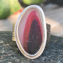 Load image into Gallery viewer, Burgundy Flame Ring size 9