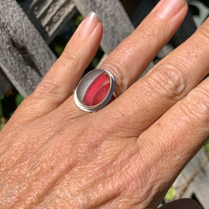 Red Striped Ring