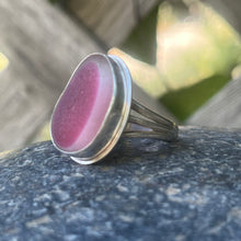 Load image into Gallery viewer, Pink and Clear Seaham Multi ring size 7