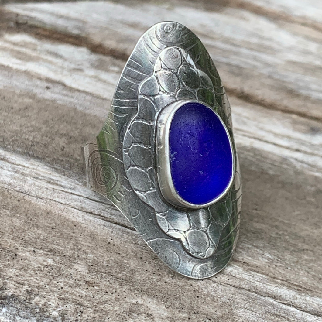 Blue Boho Ring