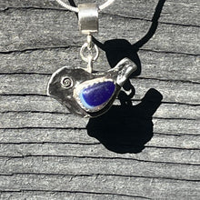 Load image into Gallery viewer, UV Blue and White Bird Pendant