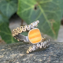 Load image into Gallery viewer, Orange and Yellow Davenport Tentacle Ring size 8.5