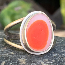 Load image into Gallery viewer, Red Orange Davenport Dot Ring size 8 1/2