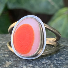 Load image into Gallery viewer, Red Orange Davenport Dot Ring size 8 1/2